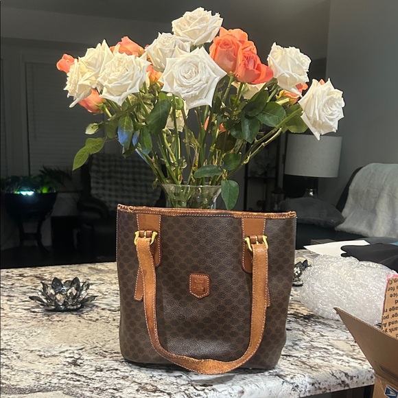 Celine Brown Shoulder Bag tote - Picture 2 of 16